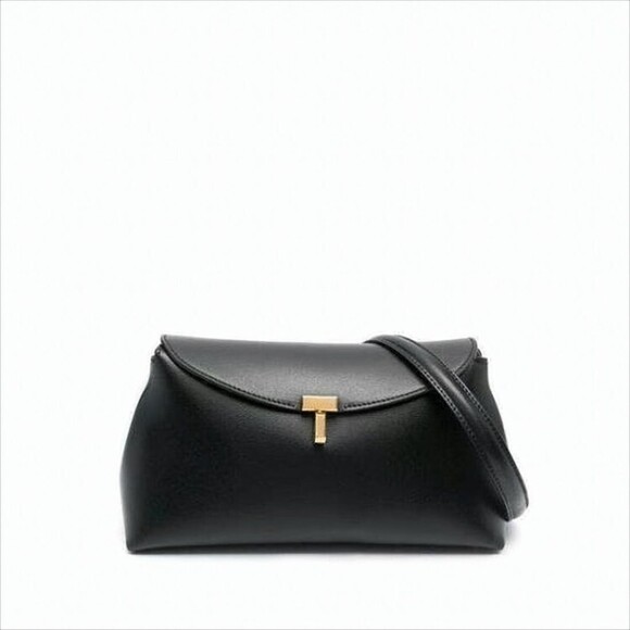 Totême Smooth Leather Shoulder Bag With Gold-Tone Clasp - NWT